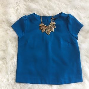 Blue Short Sleeve Top